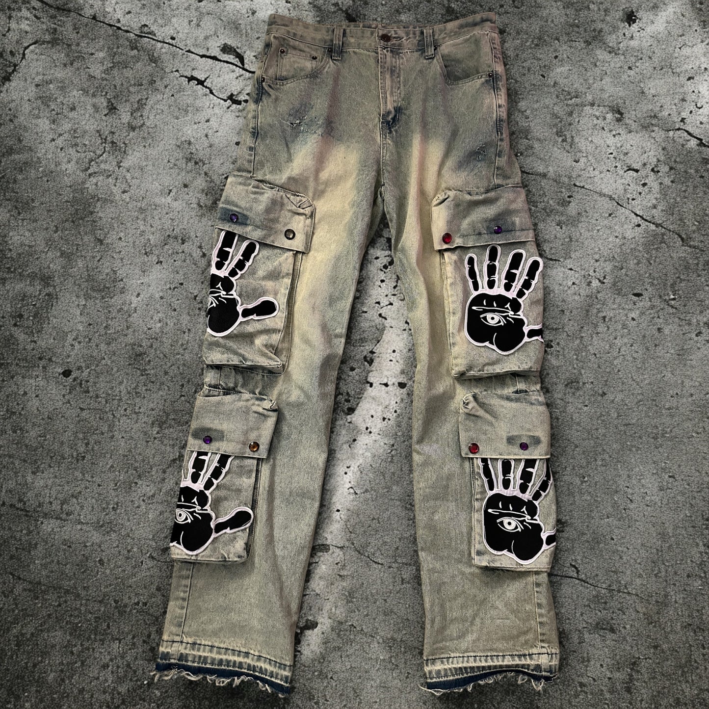 Amor Baggy Denim Cargo